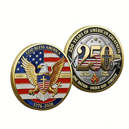 🎉🇺🇸 Limited Edition! 🔥🎁9PCS USA 250th Anniversary Commemorative Coin Gift Set - image 5
