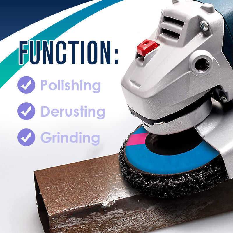 ⚙️ Diamond Polishing Disc – 2PCS Angle Grinder Rust & Paint Removal Wheel - image 3