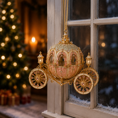 🔥Last 30pcs✨⏰ Limited anniversary edition✨49% OFF!🔥Carriage-shaped Christmas tree ornament