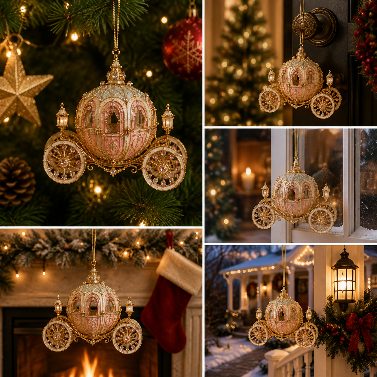 🔥Last 30pcs✨⏰ Limited anniversary edition✨49% OFF!🔥Carriage-shaped Christmas tree ornament