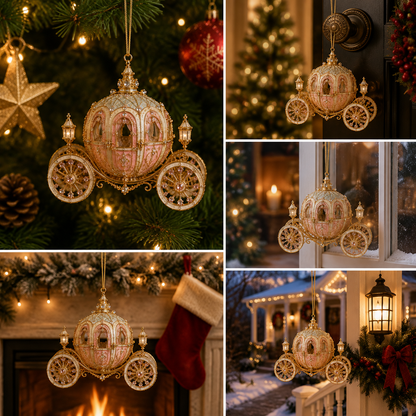 🔥Last 30pcs✨⏰ Limited anniversary edition✨49% OFF!🔥Carriage-shaped Christmas tree ornament