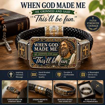 ⏰LIMITED TIME 49% OFF!🔥Last 30pcs🔥🔥Faith Over Fear Bracelet – Christian Cross Bracelet Inspired by Isaiah 41:10, Hope, Courage & Divine Strength