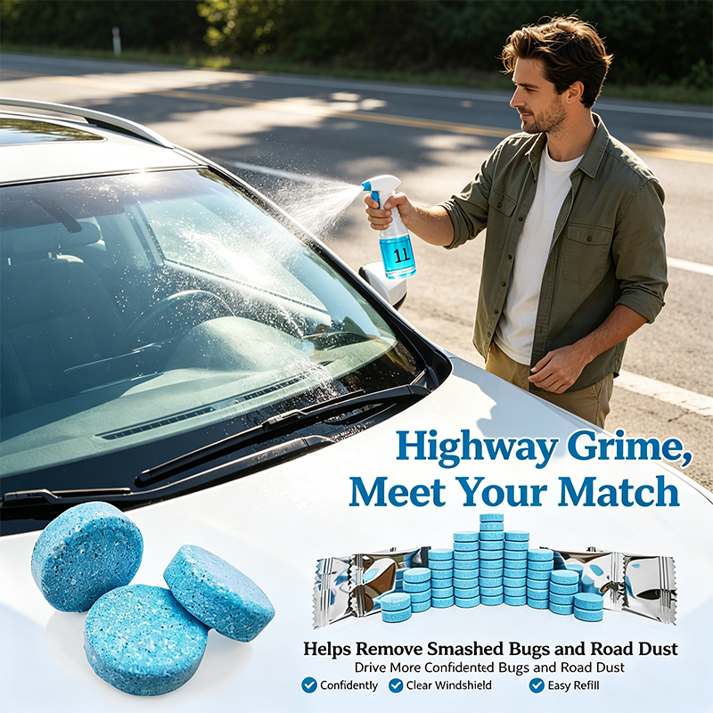 50PCS Car Windshield Washer Fluid concentrate Tablets,Windshield Wiper Fluid💧 - image 2
