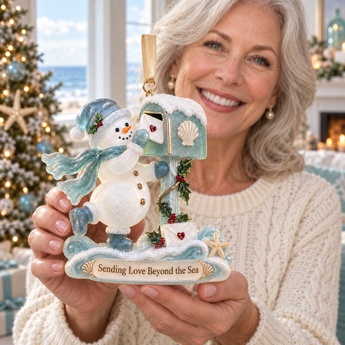 Coastal Snowmen Christmas Decor |  Lasting Love - image 9
