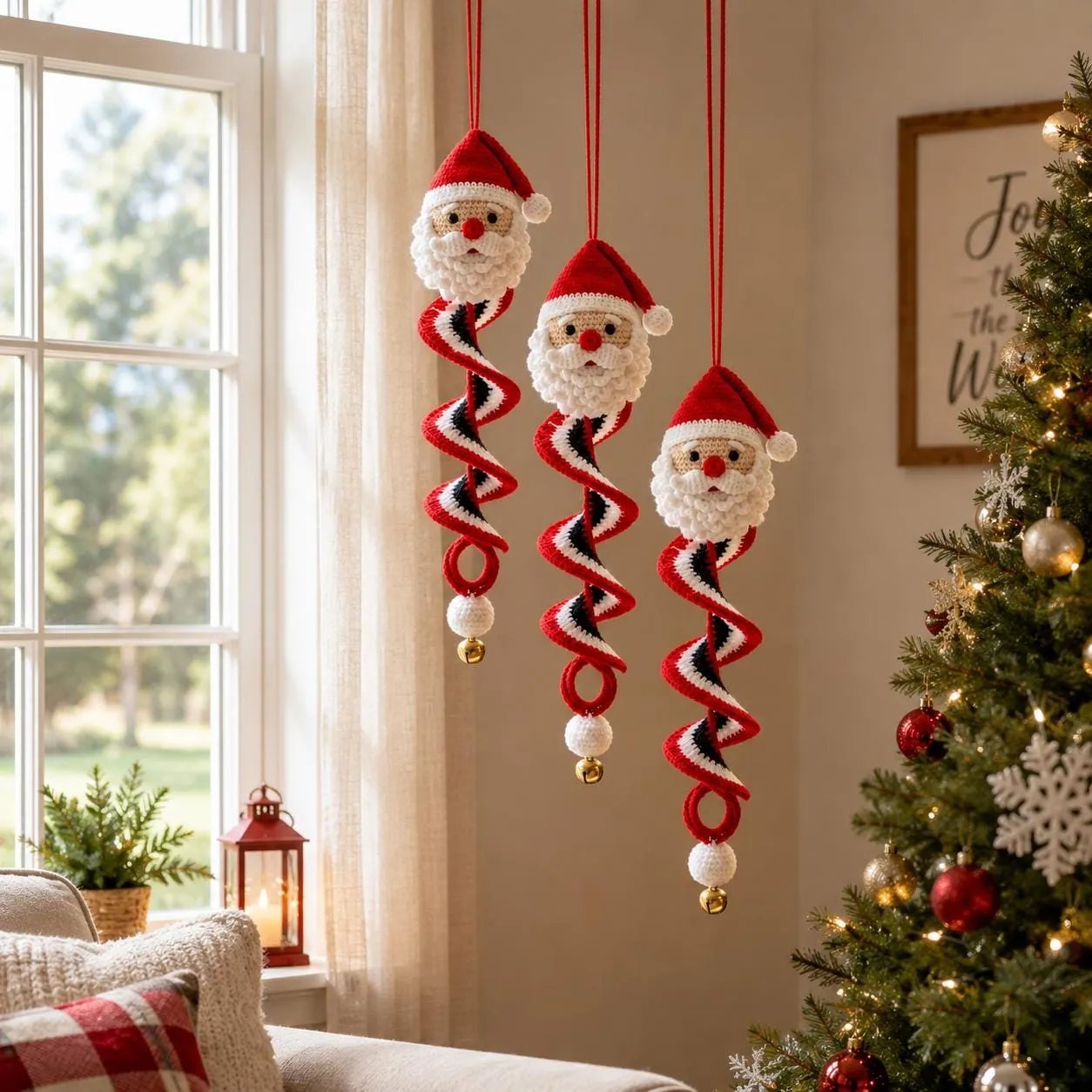 ☃️ Crochet Snowman Spiral Ornament DIY Kit | Complete Beginner-Friendly Set with Soft Yarn, Crochet Hook, Festive Beads, Snowflakes & Step-by-Step Guide 🧶🎄✨ - image 14