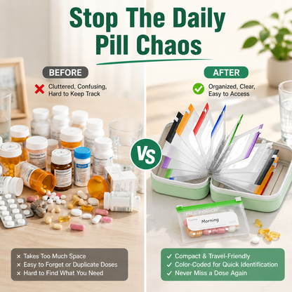 💊 14-Pouch Travel Pill Organizer – Waterproof Medicine & Vitamin Case - image 3