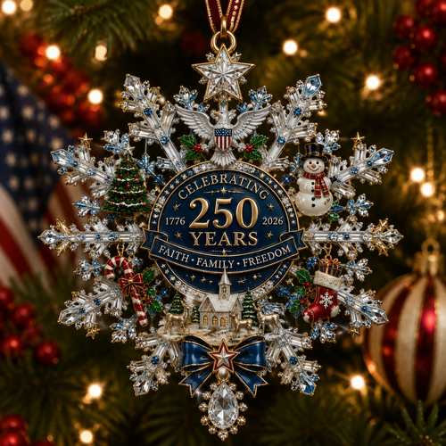 🔥Last 40 pcs✨⏰ Limited anniversary edition✨49% OFF!🔥Shimmering Silver Christmas Commemorative Snowflake Ornament