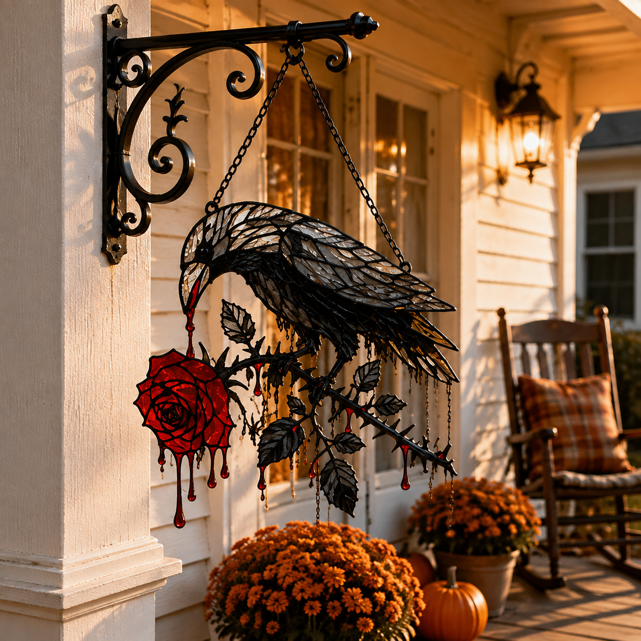 ✨Halloween Dripping-Blood Crow Decoration