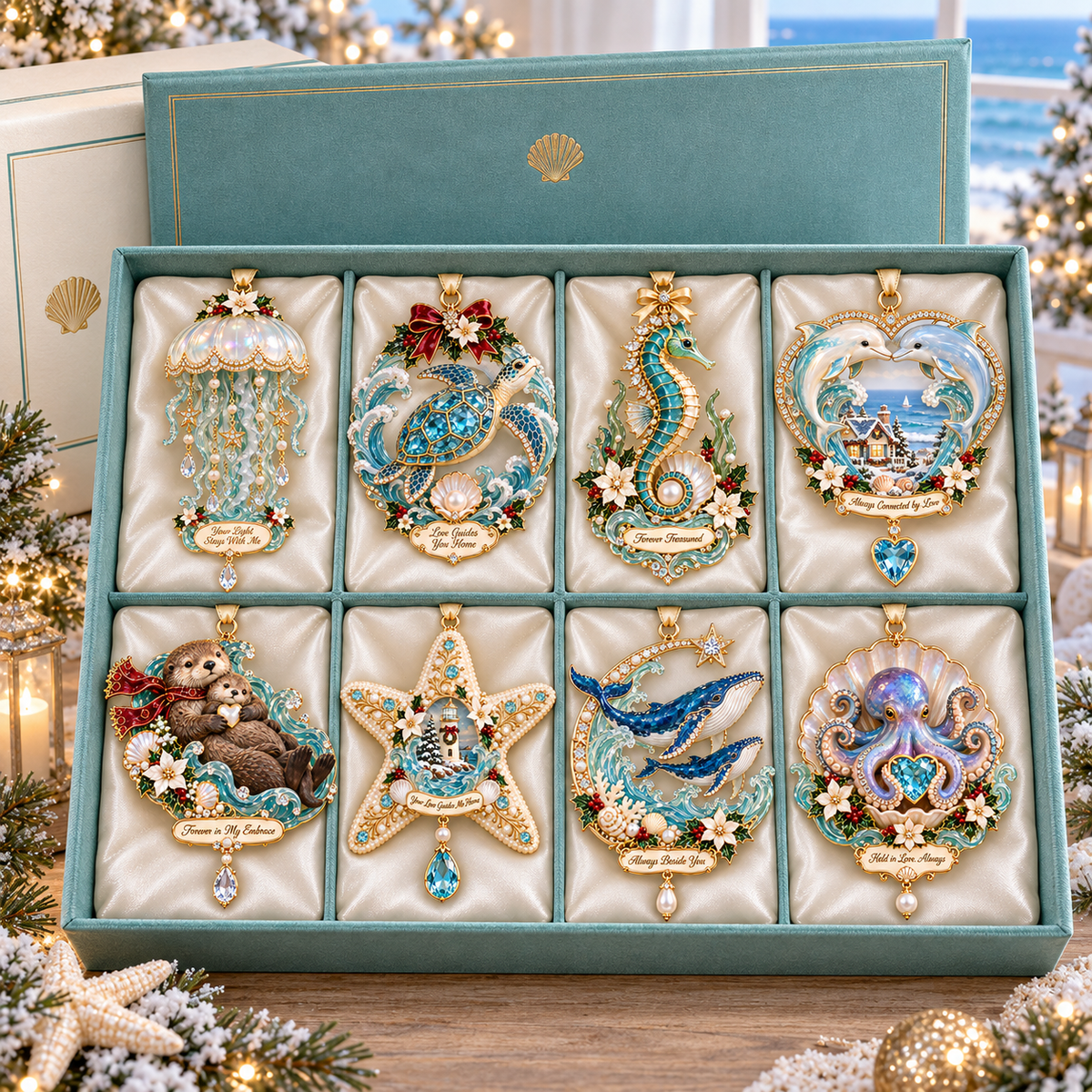 "Ocean Treasures" – Marine Life Christmas Commemorative Ornament - image 12