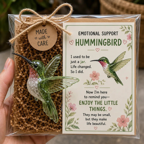 💖💌 Emotional Support Glass Animal Gift Set | 7 Meaningful Designs with Encouragement Card & Gift-Ready Packaging ✨