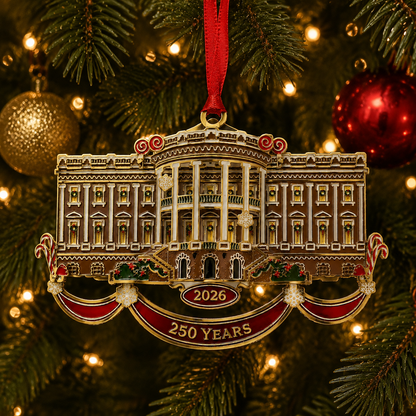 🔥Last 30pcs✨⏰ Limited anniversary edition✨49% OFF!🔥White House Christmas tree ornaments