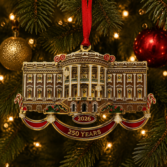 🔥Last 30pcs✨⏰ Limited anniversary edition✨49% OFF!🔥White House Christmas tree ornaments