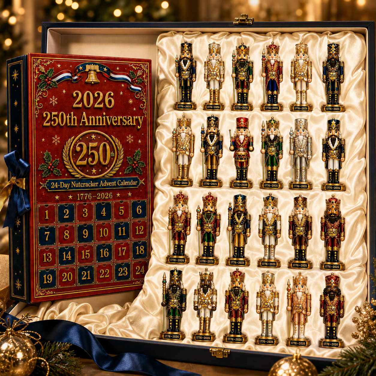 🔥250th Anniversary Nutcracker Christmas Countdown Calendar Blind Box Set