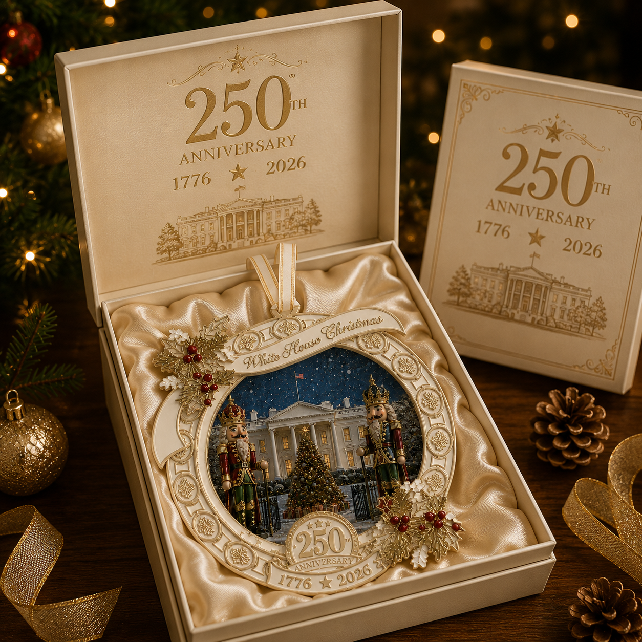 🔥Last 30pcs✨⏰ Limited anniversary edition✨49% OFF!🔥"The Nutcracker" 250th Anniversary Ornament—Guarding the White House