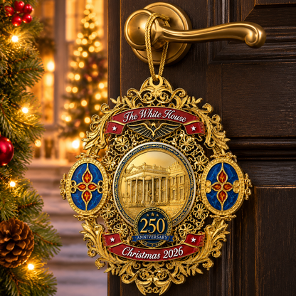 🔥Last 30pcs✨⏰ Limited anniversary edition✨49% OFF!🔥White House 250th Anniversary Christmas Commemorative Ornament
