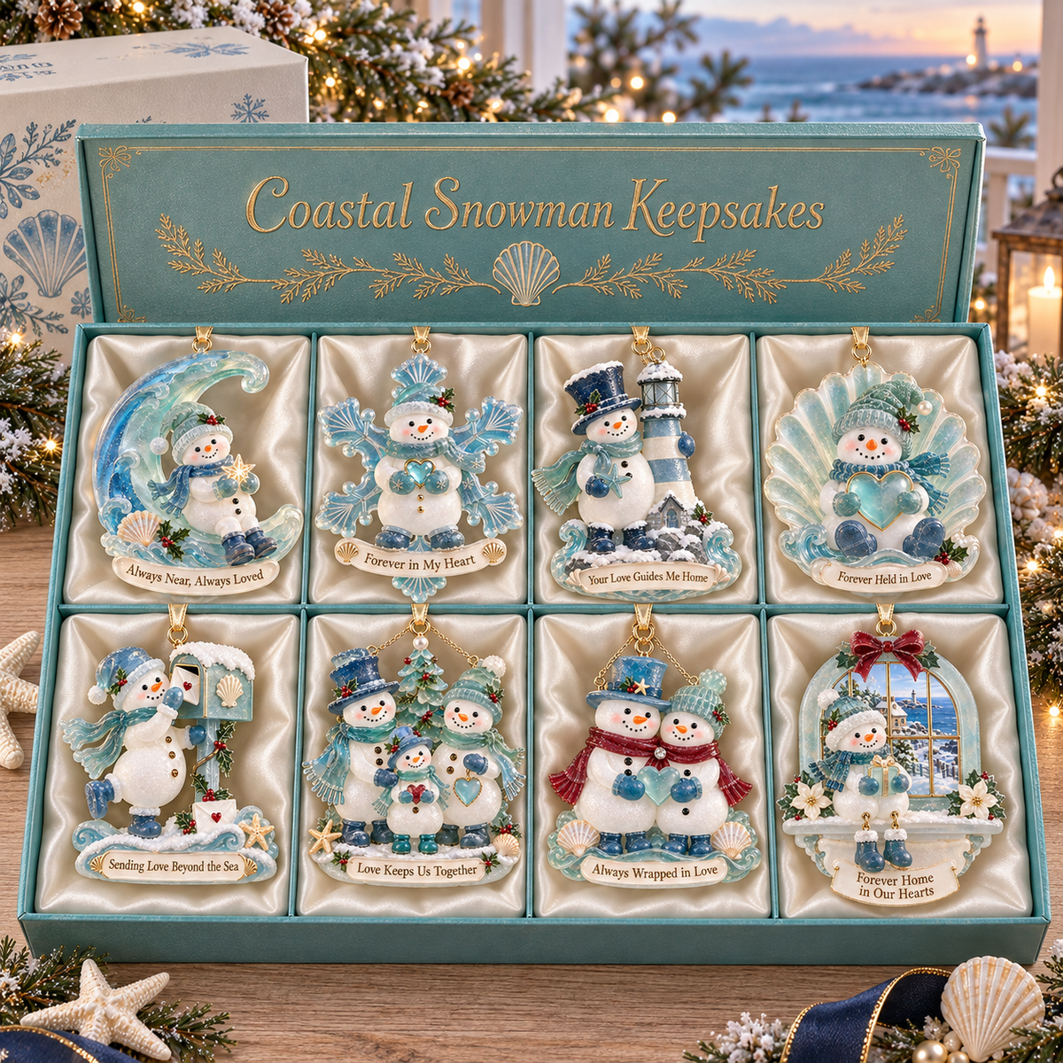 Coastal Snowmen Christmas Decor |  Lasting Love - image 12