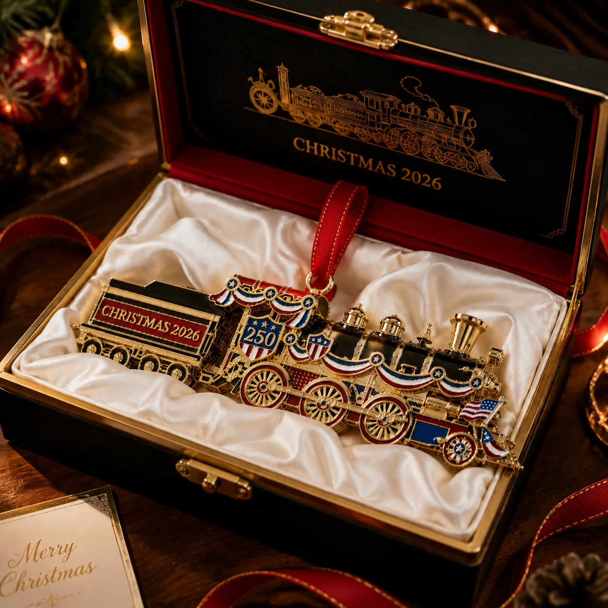 🔥Last 30pcs✨⏰ Limited anniversary edition✨49% OFF!🔥250th Anniversary Edition Christmas Train Ornament