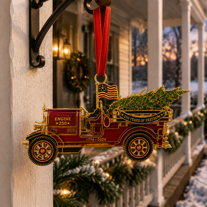 🔥Last 30pcs✨⏰ Limited anniversary edition✨49% OFF!🔥250th Anniversary Edition Vintage Fire Truck Ornament