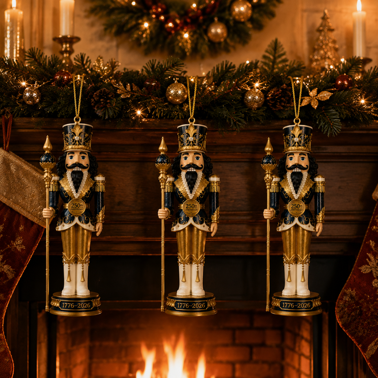🔥Last 30pcs✨⏰ Limited anniversary edition✨49% OFF!🔥2026 America 250th Anniversary Midnight Blue Nutcracker King Ornament