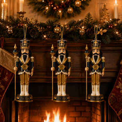 🔥Last 30pcs✨⏰ Limited anniversary edition✨49% OFF!🔥2026 America 250th Anniversary Midnight Blue Nutcracker King Ornament