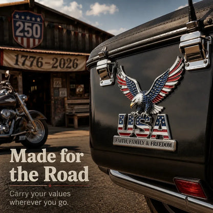 ★USA Faith, Family & Freedom★ Metal Emblem
