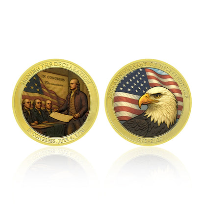 🎉🇺🇸 Limited Edition! 🔥🎁9PCS USA 250th Anniversary Commemorative Coin Gift Set - image 4