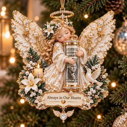 🎄 Christmas Angel Cash Holder Ornament - image 3