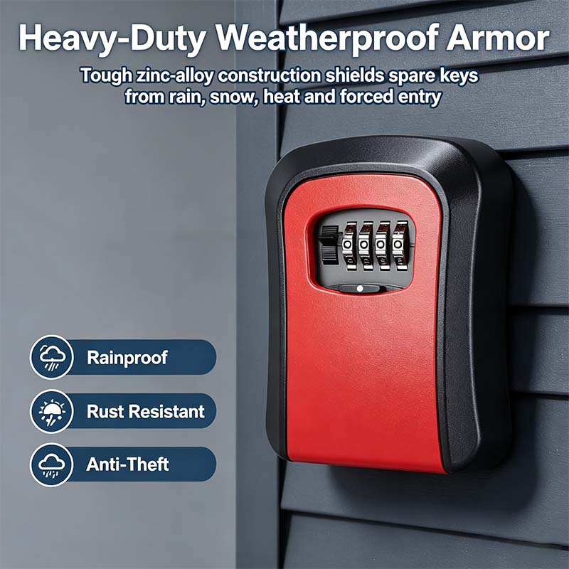 Wall Mount Key Lock Box - 4 Digit Combination Lockbox for Keys Safe Security🔑 - image 9