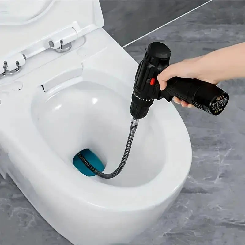 🔧 Flexible Drill-Powered Drain Cleaning Snake – Deep Pipe Clog Remover for Sinks, Showers & Toilets - image 4