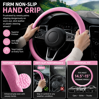 Universal Silicone Steering Wheel Cover, Non-Slip Soft Grip All Season Car 🚗 - image 4