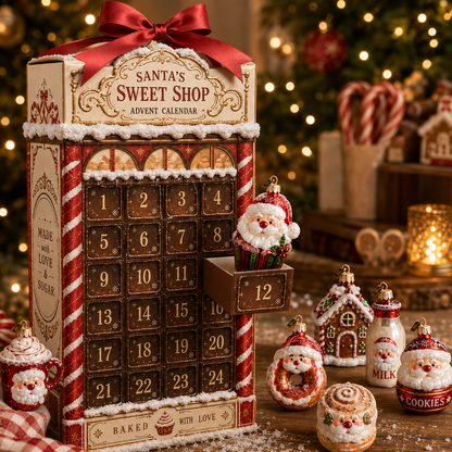 ✨24-Day Christmas Countdown Advent Calendar – Santa's Dessert Shop