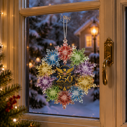 🔥Last 30pcs✨⏰ Limited anniversary edition✨49% OFF!🔥250th Anniversary Crystal Snowflake Christmas Tree Ornament