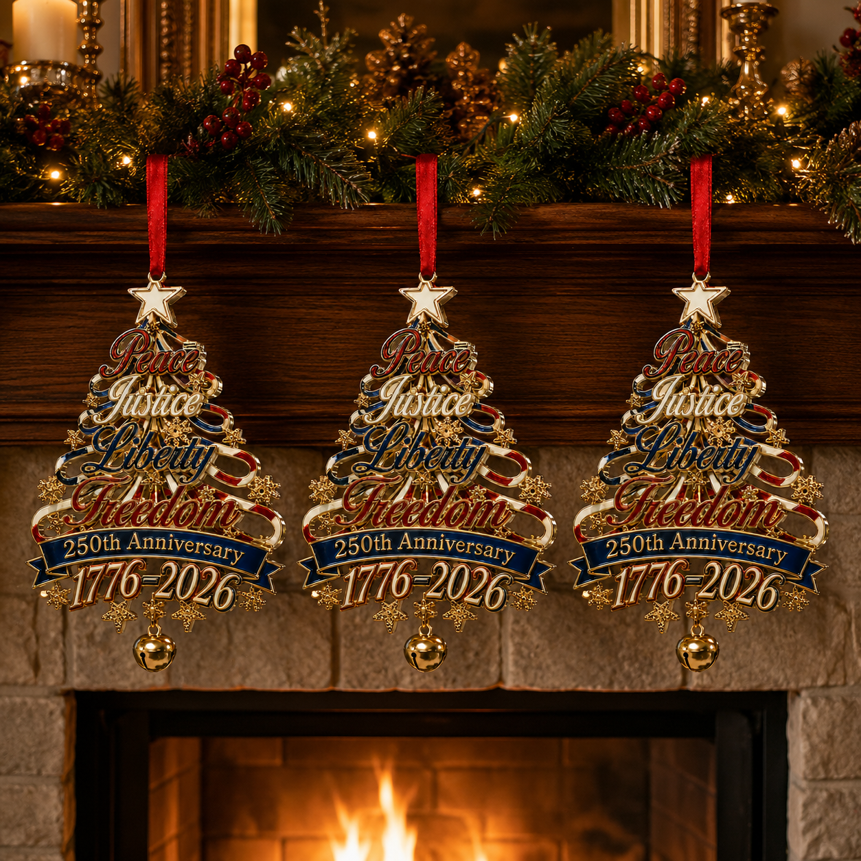 🎉250th Anniversary Christmas Tree Ornament