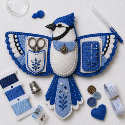 🐦 Bird-Shaped Felt Sewing Organizer DIY Kit - image 3