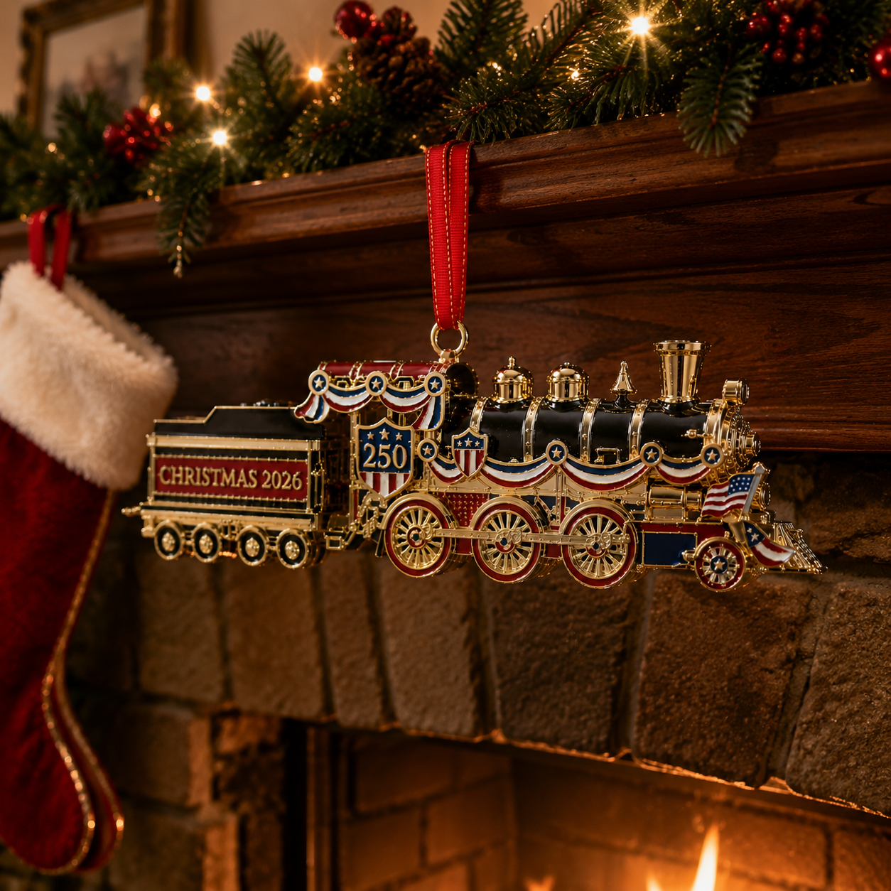 🔥Last 30pcs✨⏰ Limited anniversary edition✨49% OFF!🔥250th Anniversary Edition Christmas Train Ornament