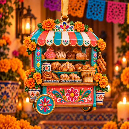 2026 Día de Muertos Village Ornaments – Miniature Market & Marigold Keepsake Collection - image 5