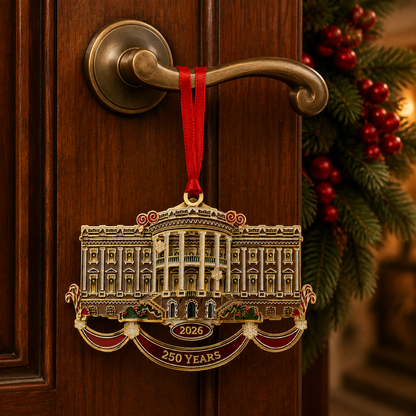 🔥Last 30pcs✨⏰ Limited anniversary edition✨49% OFF!🔥White House Christmas tree ornaments
