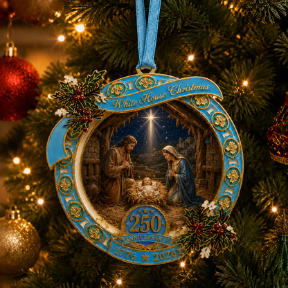 🔥Last 30pcs✨⏰ Limited anniversary edition✨49% OFF!🔥250th Anniversary Nativity Scene Christmas Ornament