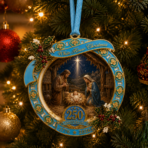 🔥Last 30pcs✨⏰ Limited anniversary edition✨49% OFF!🔥250th Anniversary Nativity Scene Christmas Ornament