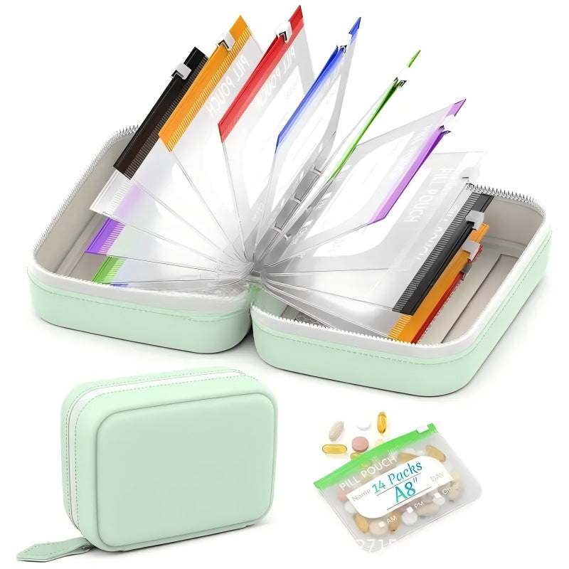 💊 14-Pouch Travel Pill Organizer – Waterproof Medicine & Vitamin Case - image 7