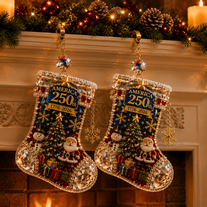 ✨ Limited anniversary edition✨⏰49% OFF!🔥Crystal Christmas Stocking Ornament