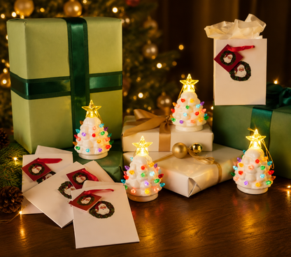 ⏰LIMITED TIME 49% OFF!🔥Set of 4 Mini Nostalgic Tree Ornaments with Gift Bags