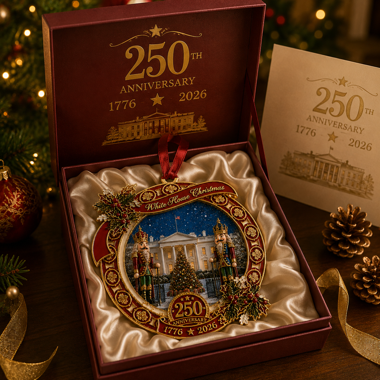 🔥Last 30pcs✨⏰ Limited anniversary edition✨49% OFF!🔥"The Nutcracker" 250th Anniversary Ornament—Guarding the White House