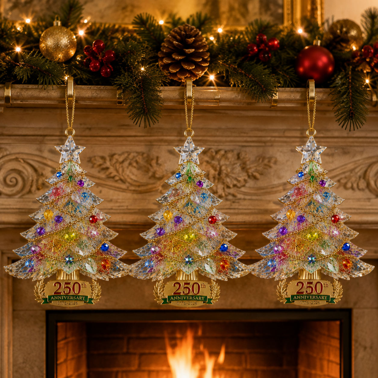 🔥Last 30pcs✨⏰ Limited anniversary edition✨49% OFF!🔥250th Anniversary Crystal Christmas Tree