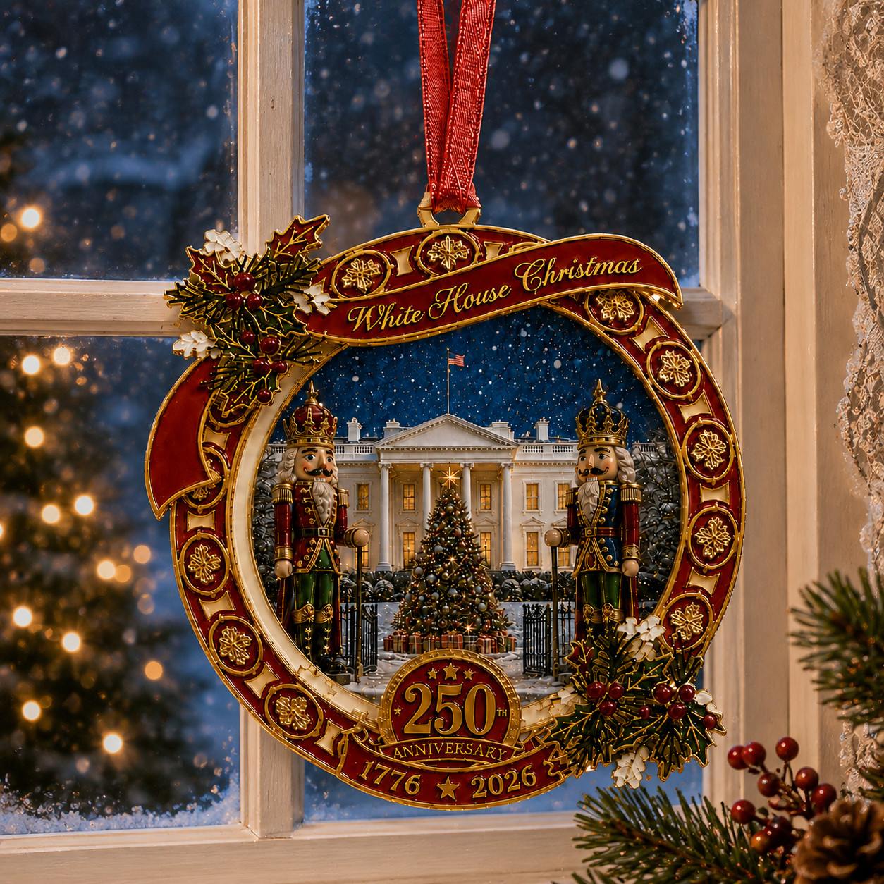 🔥Last 30pcs✨⏰ Limited anniversary edition✨49% OFF!🔥"The Nutcracker" 250th Anniversary Ornament—Guarding the White House