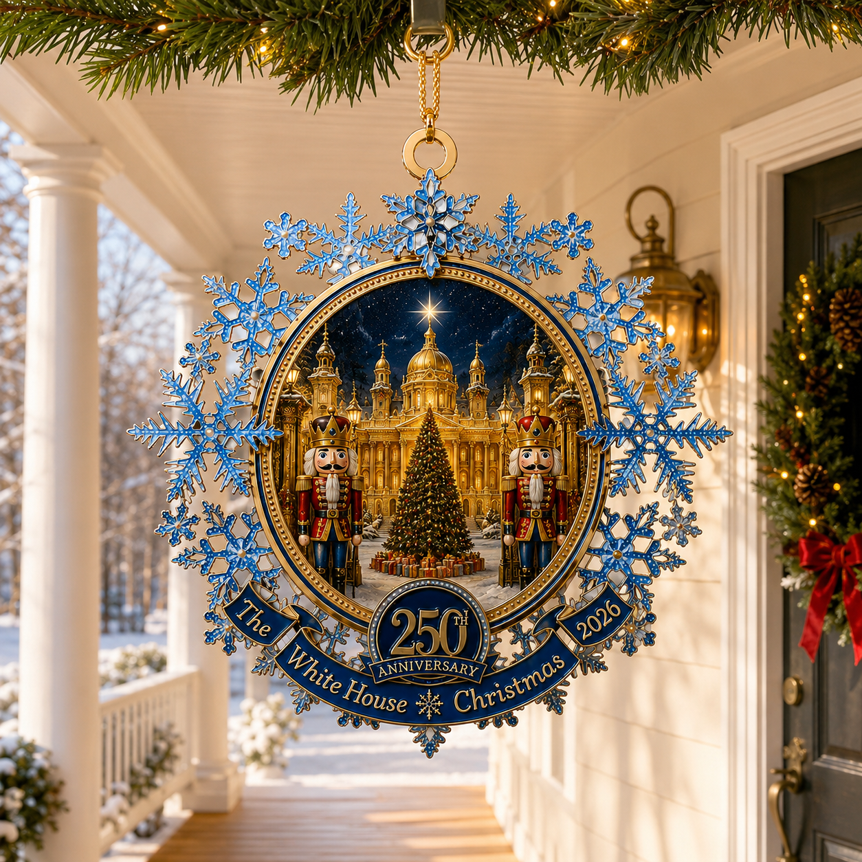 🔥Last 30pcs✨⏰ Limited anniversary edition✨49% OFF!🔥Blue Snowflake Christmas Tree Ornament