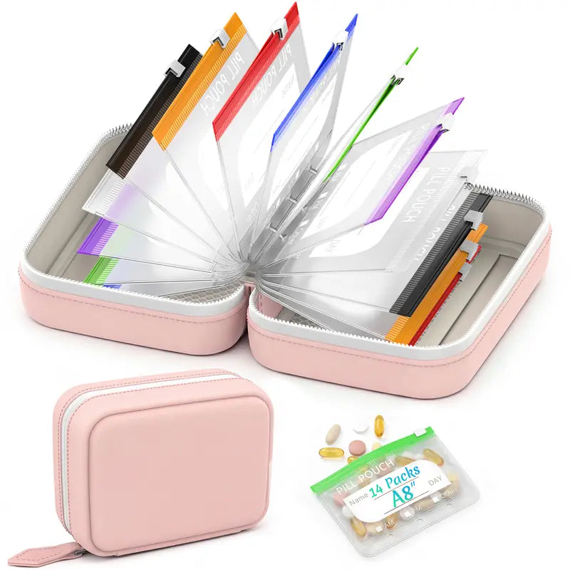 💊 14-Pouch Travel Pill Organizer – Waterproof Medicine & Vitamin Case - image 9