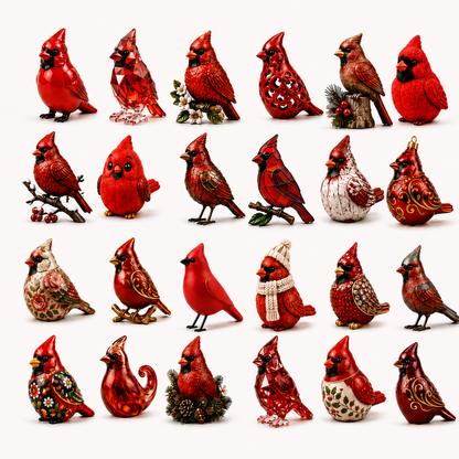 🔥cardinal Christmas 24-Day Countdown Calendar
