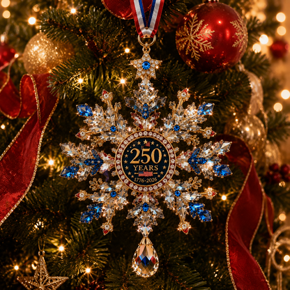 ❤️✨High-quality crystal snowflake ornaments