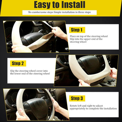 Universal Silicone Steering Wheel Cover, Non-Slip Soft Grip All Season Car 🚗 - image 6